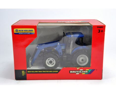 Britains 1/32 New Holland T6020 Tractor with Loader. M in Box (Box has some slight nicotine staining.)