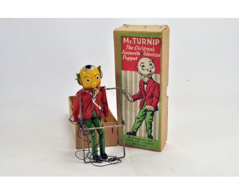 Luntoy Mr. Turnip diecast Marionette / Puppet. Some damage to head otherwise G/VG in VG Box.