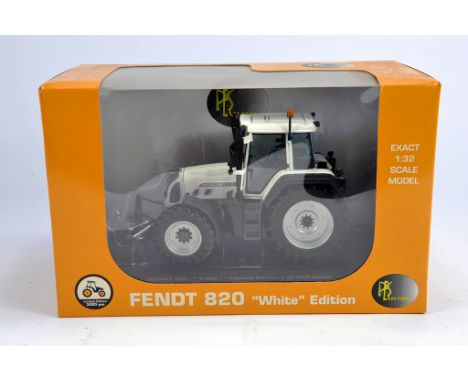 Universal Hobbies 1/32 Fendt 820 White Edition Tractor. M in Box (Box has some slight nicotine staining.)
