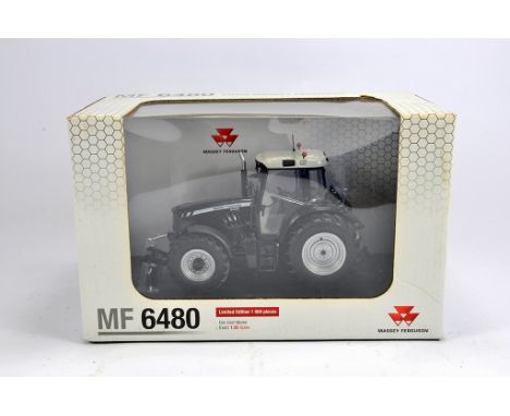 Universal Hobbies 1/32 Massey Ferguson 6480 Black Edition Tractor. M in Box (Box has some slight nicotine staining.)