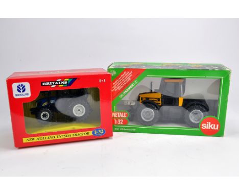Britains 1/32 New Holland TN75DA Tractor plus Siku JCB Fastrac 2150. M in Boxes. (2)
