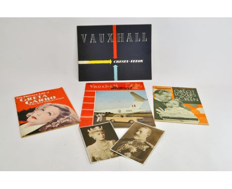 Original Vauxhall Cresta Sales Brochure plus other old literature.
