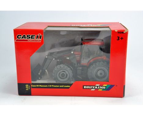 Britains 1/32 Case IH Maxxum 110 Tractor with Loader. M in Box (Box has some slight nicotine staining.)