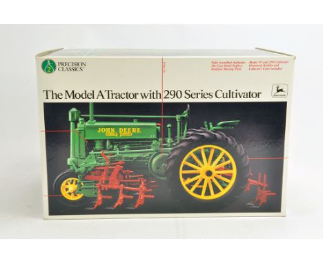 Ertl 1/16 Precision Classics No. 2 John Deere Model A Tractor with 290 Cultivator. NM to M in Box.