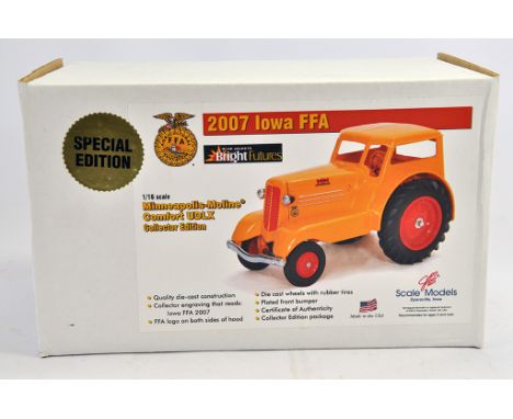 Scale Models 1/16 Minneapolis Moline Comfort UDLX Tractor. Collector Edition. NM to M in Box.