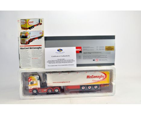 WSI 1/50 Truck - Search Impex Limited Edition - Scania Topline R730 (6x2) tag axle tractor with 3 axle fridge trailer - McCon