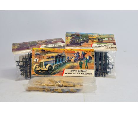 Airfix Military Vehicles Series 2, Type 3 Bagged Kits; Matador x 2 and 80mm  Gun and Tractor. (3)
