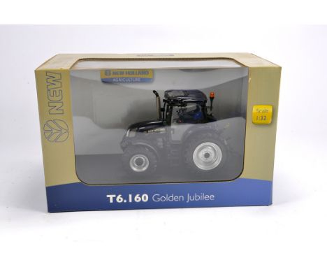 Universal Hobbies 1/32 New Holland T6.160 Tractor. Golden Jubilee. M in Box (Box has some slight nicotine staining.)