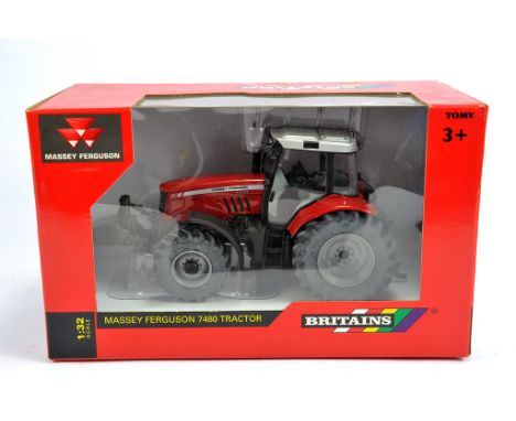 Britains 1/32 Massey Ferguson 7480 Tractor. M in Box (Box has some slight nicotine staining.)