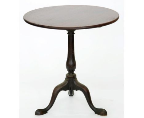 A VICTORIAN MAHOGANY TRIPOD TABLE, 73CM H