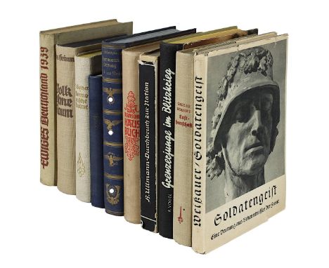 Zehn Bücher, Deutsches Reich 1933 - 1945, u.a.: Hermann Göring "Werk und Mensch", 1938; Alfred, Rosenberg "Der Mytus des 20. 