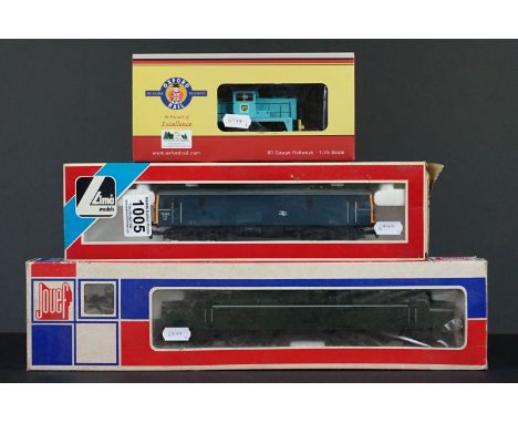 Three OO / HO gauge locomotives to include Jouef 8913, Lima 205170 and Oxford Railways GV2014 Janus 0-6-0 Diesel BP locomotiv