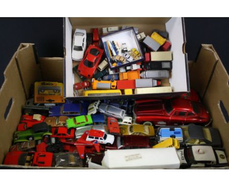 Diecast and Plastic Loose Vehicles including some Corgi, Siku, Gama etc, many Mercedes models plus Lorries, Airplanes, etc 