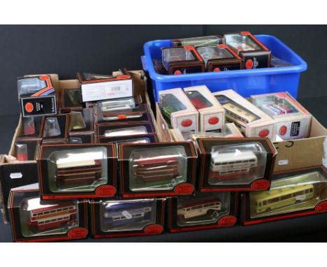58 Boxed Exclusive First editions ( EFE ) 1:76 diecast model buses to include 26201 Guy Arab 1 Utility, 15613 Routemaster Bus