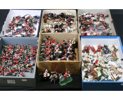 Over 200 Metal Figures including Wend-al Toys being Horse Guards, Scottish Guards, Marching Guards, other Soldiers and Mounte