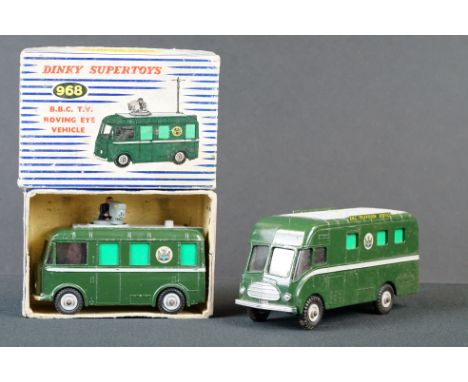 Two boxed Dinky Supertoys BBC diecast models to include 969 TV Extending Mast Vehicle &amp; 968 Roving Eye Vehicle plus an un