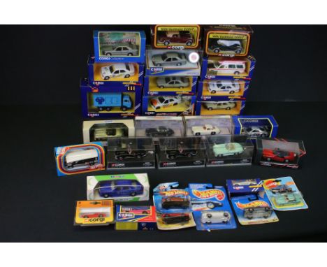 Twenty Three Boxed Corgi Diecast Mercedes Vehicles including 2 x Cars of the 50's, 3 x Corgi Classics, Special Limited Issue 