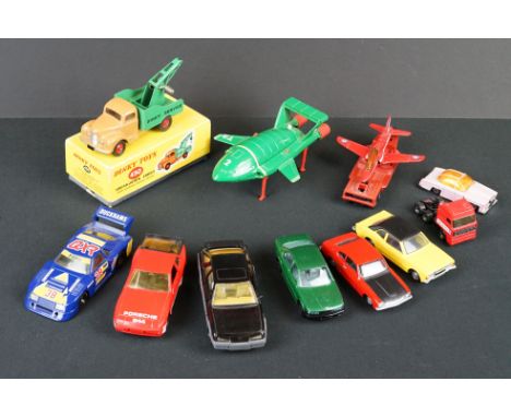 Boxed Dinky 430 Breakdown Lorry diecast model, showing play wear, gd box, plus 10 x circa 70/80s diecast models including Mat