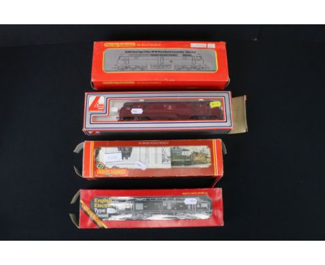 Four boxed OO gauge locomotives to include 3 x Hornby (English Electric Type 3 Diesel, R863 Brush Type 4 Class 47/48 Diesel S