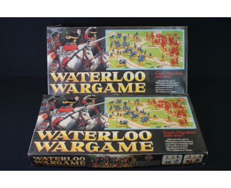 Two boxed Airfix Waterloo Wargame sets including a complete and unused example with figures on original plastic spruces, othe