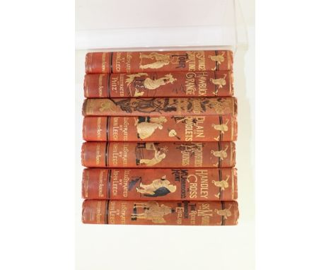 "MR. SPONGE'S SPORTING TOUR" illustrated by John Leech, includes hand coloured steel engraved plates, gilt decorative embosse