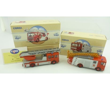 CORGI no.1126 1979 CORGI AEC LADDER Bristol CORGI AEC PUMPER Hertfordshire, all in original vending boxes (3) 