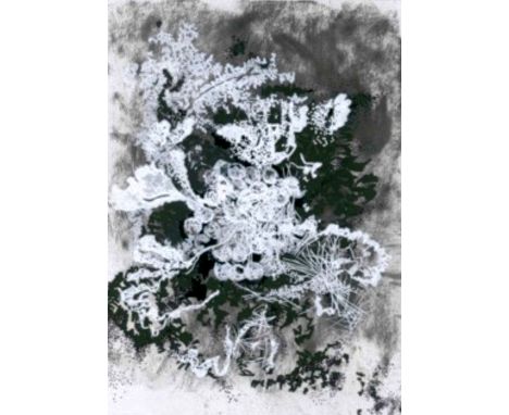 Veronique Maria, 2016, "Icelandic Prayer 5", mixed media on paper, 29 x 20cm 