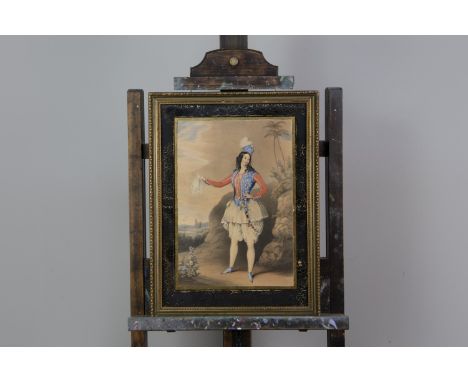 JAMES. WARREN CHILDE (AFTER), MISS FAIRBROTHER AS ABDALLAH IN THE FORTY THIEVES,, Hand coloured lithograph by John Brandard, 