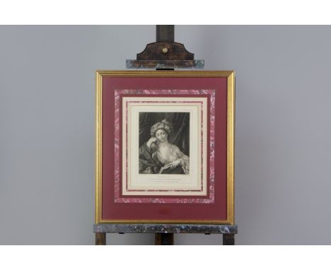 GUIDO RENI (AFTER) SIBILLA Stipple engraving by M. Benedetti, 27cm x 23cm with wide margins, also a group of other engravings