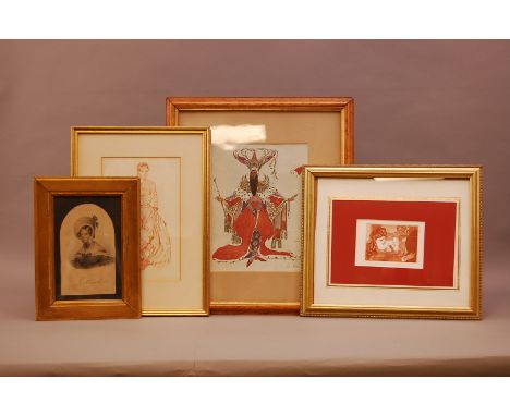 An assortment of figural prints and etchings, to include Queen Victoria, Artists studies, Vanity Fair and more (parcel) 
