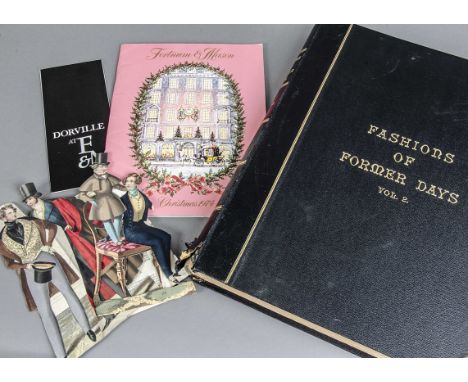 Three cuttings albums of fashion prints and a quantity of cuttings the books running from 19th to 20th centuries,  the cuttin