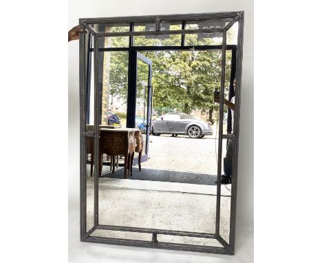 WALL MIRROR, Regency style giltwood rectangular with marginal mirror plates, 164cm H x 110cm W. 