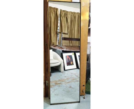 WALL MIRROR, aged gilt frame, 170cm x 50cm. 