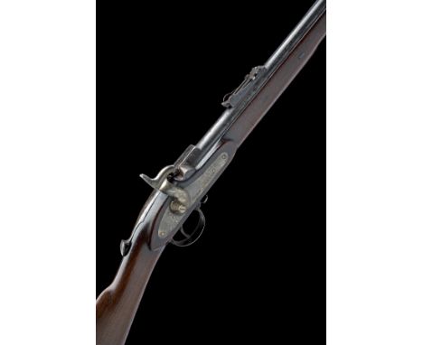 A .451 WESTLEY RICHARDS MONKEY TAIL CAPPING BREECH LOADING MILITARY MATCH RIFLE, CIRCA 1861, serial no. 486, with 36in. barre