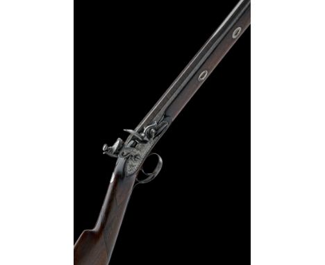 A CASED 16-BORE FLINTLOCK SPORTING GUN BY JOSEPH MANTON, CIRCA 1814, serial no. 6434, with 30in. three stage octagonal to pol