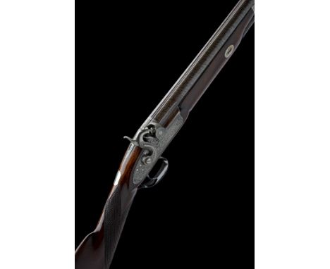 W. PRITCHARD, BIRMINGHAM A CASED 14-BORE PERCUSSION FOWLING-PIECE, serial no. 2828, circa 1855, with re-browned damascus 32 1