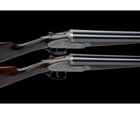 J. PURDEY & SONS A PAIR OF 12-BORE SELF-OPENING SIDELOCK EJECTORS, serial no. 14778 / 9, for 1893, 28in. nitro reproved Whitw
