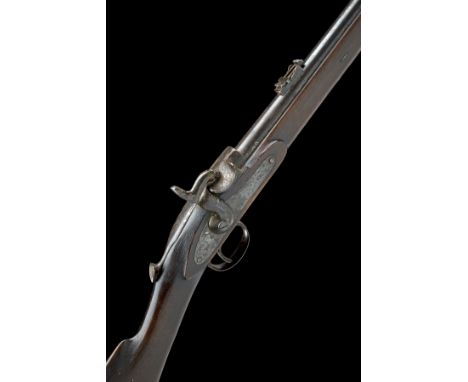 AN INTERESTING .451 WESTLEY RICHARDS MONKEY TAIL CARBINE BY R. HUGHES, CIRCA 1875, serial no. P4215, with 25in. Birmingham pr