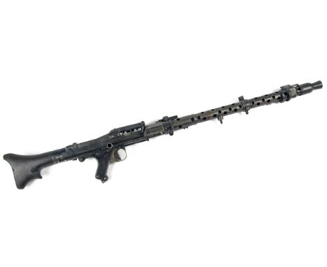 A DEACTIVATED MG34 LIGHT MACHINEGUN serial no. 6968, dated for 1945 and with manufacturers code 'dot' for Brno, Czechoslovaki