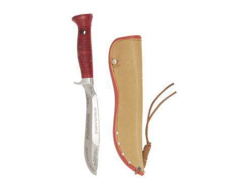 PUMA, SOLINGEN A SCARCE SHEATH-KNIFE, MODEL '6363 SEA HUNTER', serial no. 41582, for the second half of 1985, with semi-serra