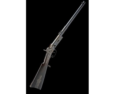 A .55 BRITISH CONTRACT GREENE'S PATENT CAPPING BREECH LOADING CARBINE, CIRCA 1856, serial no. 847, with heavy 18in. barrel ri