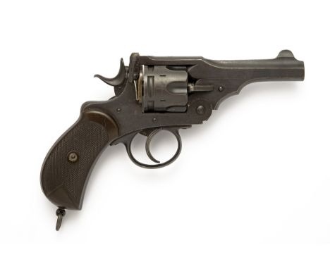 A .455 WEBLEY MKI SERVICE REVOLVER, serial no. 34802, circa 1897, with 4in. barrel, the top-strap marked with a large broad a