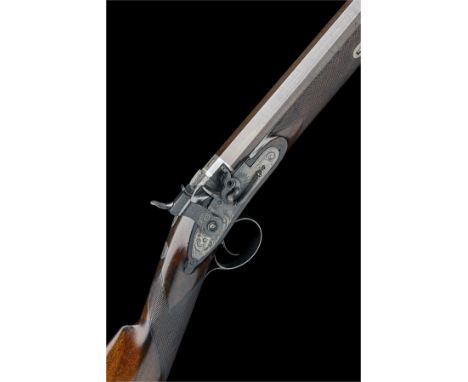 A FINE AND RARE 8-BORE TUBELOCK FOWLING PIECE SIGNED JOSEPH MANTON, serial no. 5969, for 1813 and converted from flint, with 