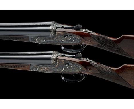 AYA A PAIR OF 12-BORE 'NO.2 MODEL' HAND-DETACHABLE SIDELOCK EJECTORS, serial no. 413786 / 7, for 1973, 26in. nitro chopperlum