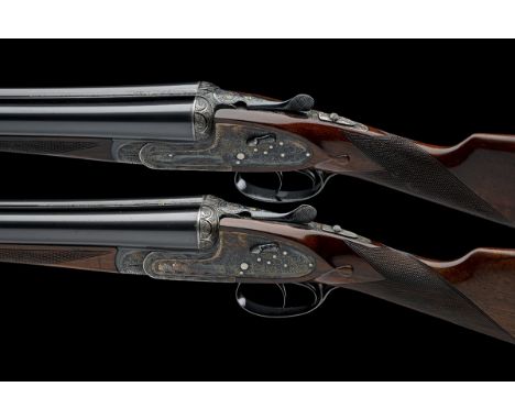 AYA A PAIR OF 12-BORE 'NO.2 MODEL' HAND-DETACHABLE SIDELOCK EJECTORS, serial no. 413786 / 7, for 1973, 26in. nitro chopperlum