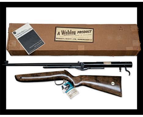 WEBLEY &amp; SCOTT, BIRMINGHAM A SCARCE BOXED NEW OLD STOCK .22 'MODEL MK3' UNDER-LEVER AIR-RIFLE, serial no. B8339, for 24th