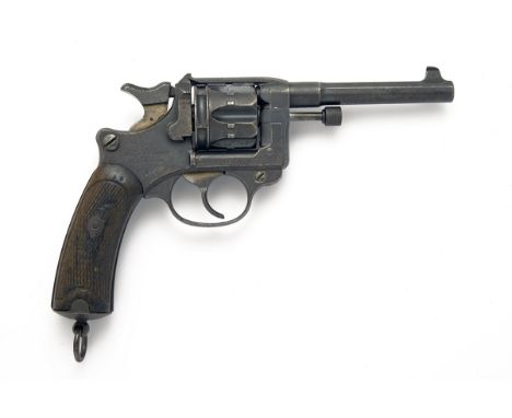 AN 8mm LEBEL FRENCH MODEL 1892 SERVICE REVOLVER SIGNED ST. ETIENNE, serial no. G66656, dated for 1901, with two-stage 4 5/8in