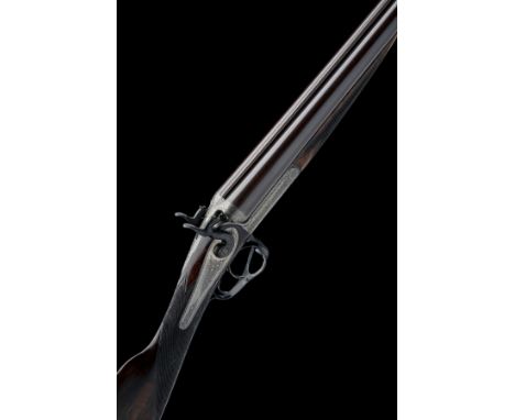 J. PURDEY A 12-BORE 1863 PATENT (SECOND PATTERN) PUSH-FORWARD THUMBHOLE UNDERLEVER HAMMERGUN, serial no. 7575, for 1867, 30in