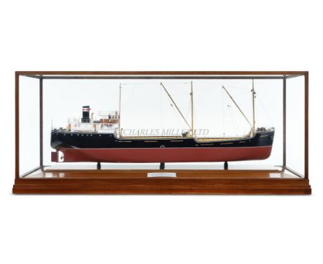 A 1:48 SCALE BUILDER'S BOARDROOM SHIP MODEL BY BASSETT-LOWKE FOR THE M.V. AMENITY BUILT BY GOOLE SHIPBUILDING FOR F.T. EVERAR