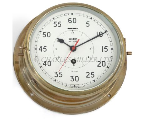 AN ADMIRALTY PATTERN SHIP'S CLOCK FOR THE ROYAL NAVY BY SMITHS, CIRCA 1960with 8in. painted dial signed SMITHS ASTRAL AP16017